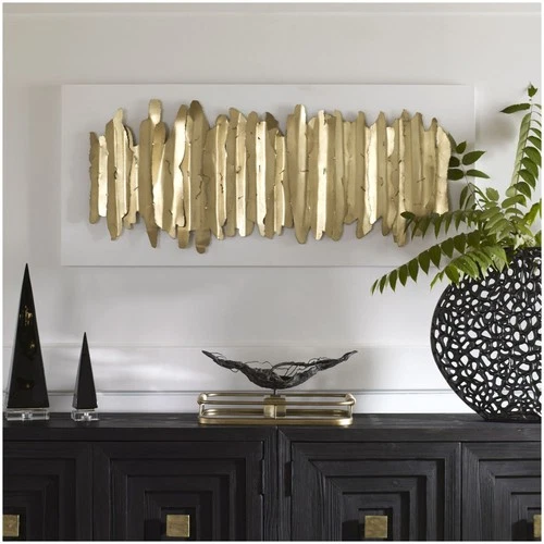 Uttermost 04320 Lev 55-1/4"H x 24"W x 2-3/4"D Patterns and - Antique Gold / - Picture 8 of 8