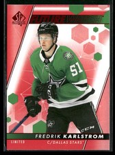 2022-23 SP Authentic - Red Limited Future Watch Fredrik Karlstrom #128  (RC)