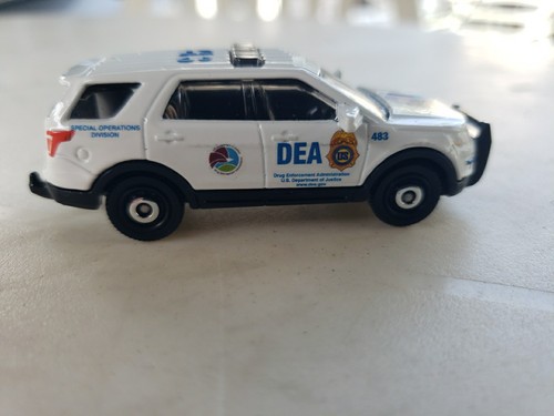 Custom Matchbox Ford Interceptor Utility DEA Drug Enforcement Police Car 