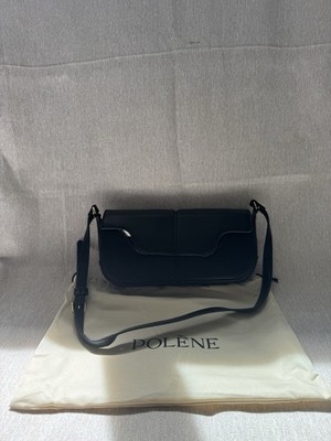 Polène Osmo Schwarz Damen Handtasche Leder Schwarz Top Zustand