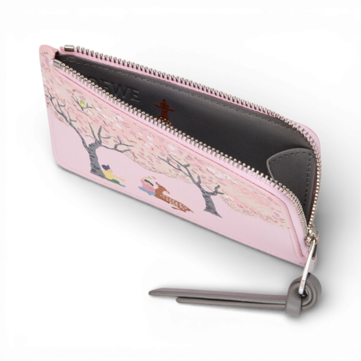 Loewe x Suna Fujita Coin Card Holder Nappa Calfskin Deer Motif