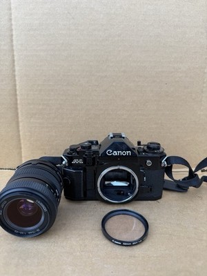 Canon A-1 35mm SLR Film Camera with Tamron 28-70mm f/3.5-4.5 Zoom Lens