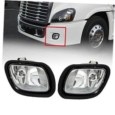 LEAVAN Front Fog Light Lamp Assembly Fit for Freightliner Cascadia 2008-2016 