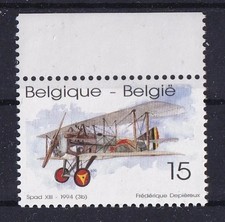 Belgium Europe Theme Transport Aviation Airplane Spad XIII 1918 Michel 2595
