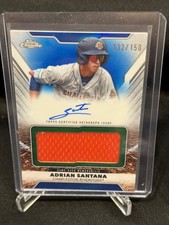 2025 Topps Chrome Pro Debut Autographs Patch Blue Adrian Santana #PDJAR-AS #/150