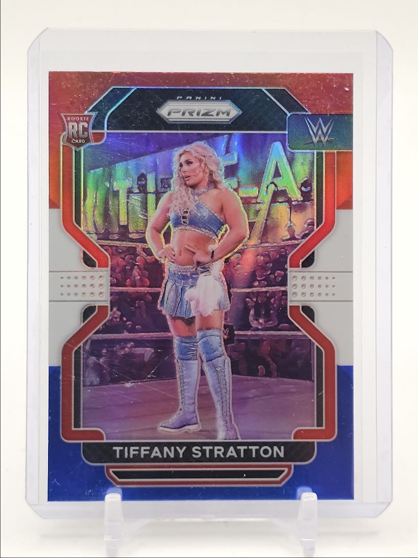 TIFFANY STRATTON 2022 PANINI PRIZM WWE ROOKIE NXT RED WHITE BLUE RC Q1300