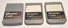  Tested  Working  3rd Party Memory Card lot of 3 for Sony Playstation 1