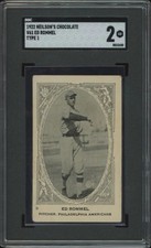 1922 NEILSON'S CHOCOLATE V61 TYPE 1 EDDIE ROMMEL 9 GOOD SGC 2 ATHLETICS