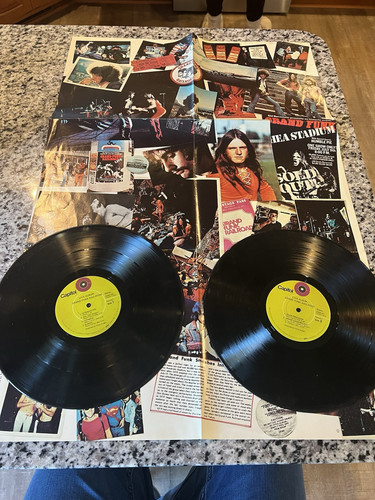 Grand Funk Railroad Live Album Double Vinyl 1970 Capitol SWBB-633 RARE Poster - Bild 1 von 5