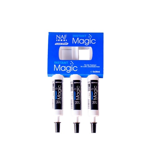 NAF Five Star Instant Magic 3 x 30ml – Fast-Acting Calming Syringe for Horses 