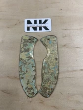 Nodak Custom “Lucky Charms” Shipwreck Brass Spyderco Tenacious Handle Scales