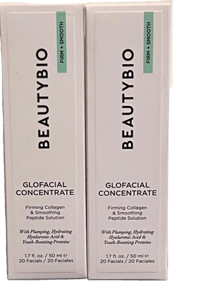 Beautybio Glofacial Concentrate Firm+Smooth Collagen 1.7oz Each-2 Pack SEALED