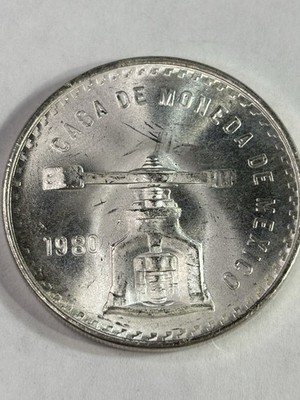 1980 Mexico Una Onza Troy Casa de Moneda 0.925 Silver - TOTAL 1