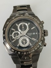PULSAR Mens Chronograph Alarm Quartz Dark Grey Watch Excellent Condition