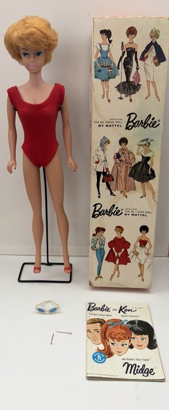 Vintage Barbie 1960’s Blonde Bubble Cut with Box and Accessories