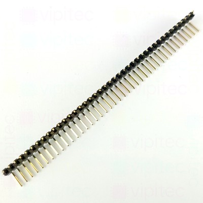  Gewinkelte Stiftleiste 40 Pins THT vergoldet RM 2,54mm B=6 C=3 Pin Header