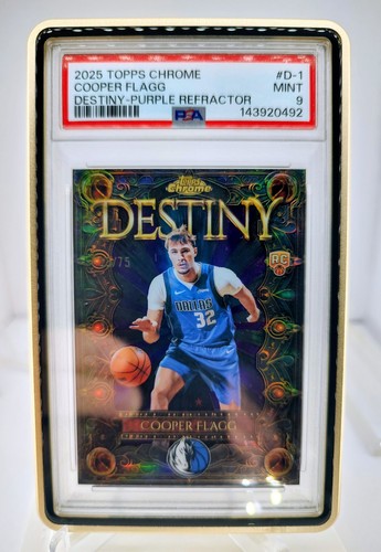 Cooper Flagg [Refractor Purple] #D-1 2025 Topps Chrome Destiny card
