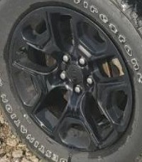 2022 Cherokee OE Wheel 17x7-1/2 Road 5 Spoke Black Opt Wbg Jeep