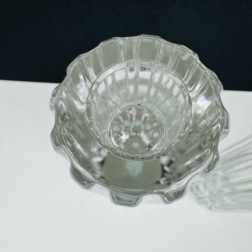 Set 2 portacandele cristallo Tiffany & Co Atlas 8" cristallo tedesco lusso LEGGI - Foto 6 di 16