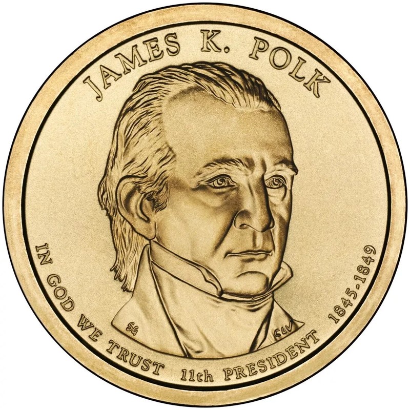 2009 D James K Polk Presidental Dollar "Brilliant Uncirculated" Coin