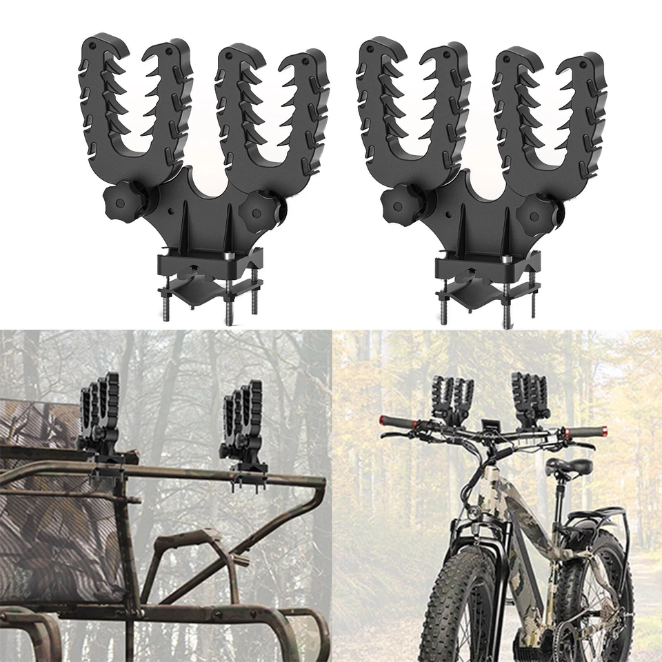Caza UTV ATV Utilidad Doble Herramienta Arco Soporte Bicicleta Herramientas Empuñaduras Pala Estante Foto 2 de 4
