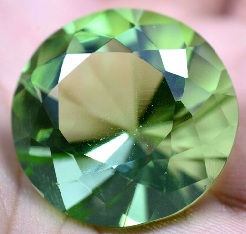 Lab Created 49.50 Ct Green Peridot GGL Certified Diamond Cut TOP QUALITY Gem - Picture 3 of 7