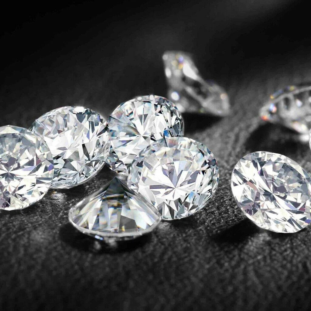 100 diamant v ritable 1 ct rond brillant 6 5 mm vrai diamant moissanite blanc