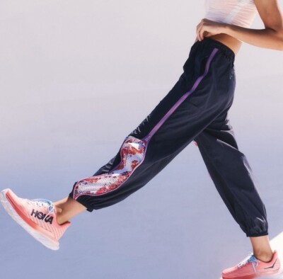 Free People Movement Three Pointer Track Pants Convertible Navy Floral Small