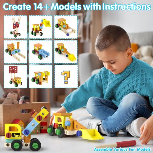 45 Pcs Kids Tool Set, Toddler Tool Set with Tool Box, Educational Toys for Kids - Picture 7 of 7