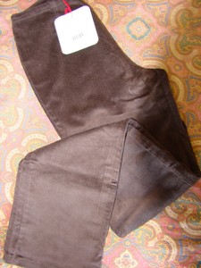 REPLAY Sexy Pantalones de Pana Marrón Cordones Equipado nuevo con etiquetas talla  27 $115 | eBay