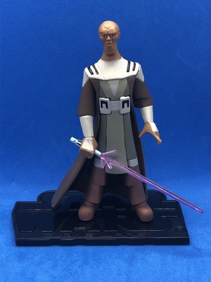STAR WARS CLONE WARS MACE WINDU CW20 LOOSE COMPLETE