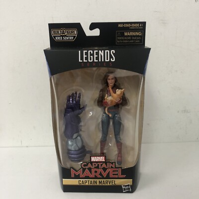 Marvel Legends 6'' Captain Marvel in Bomber Jacket Action Figure Kree Sentry BAF