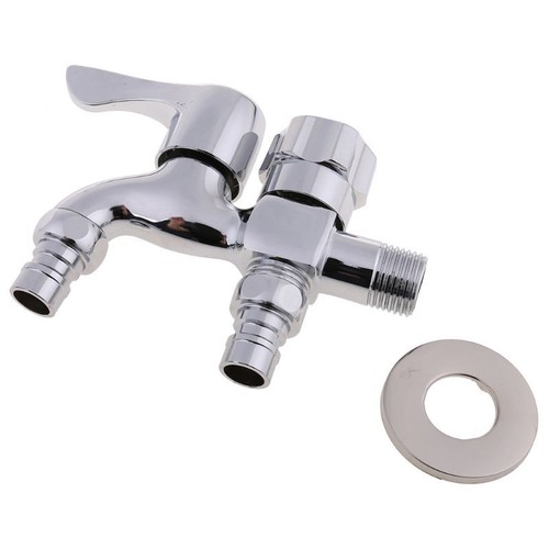 Multifunctional Washing Machine Faucet Double Outlet Dual Connector Water Tap