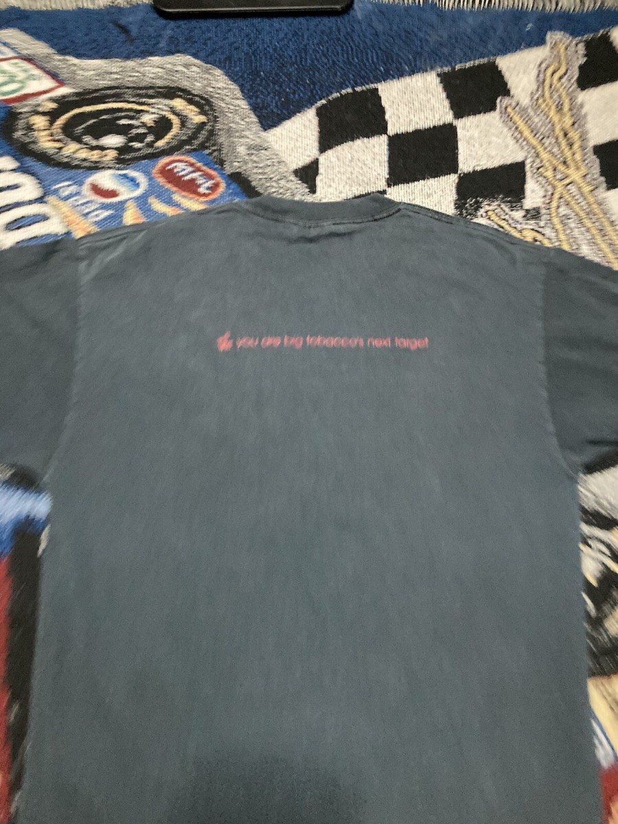 Big Tobaccos Next Victim Smoker Addict Tshirt Black Red Fair Condition View 3