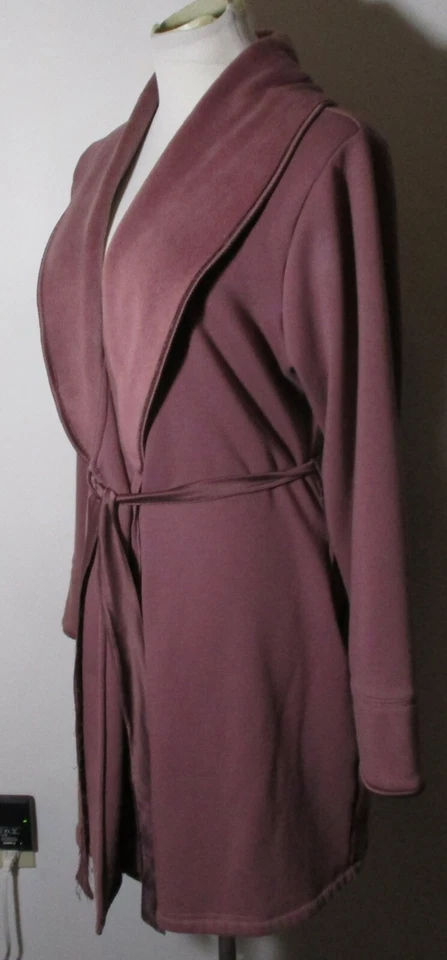 Bata corta TAHARI malva gruesa suave talla XL Foto 4 de 4