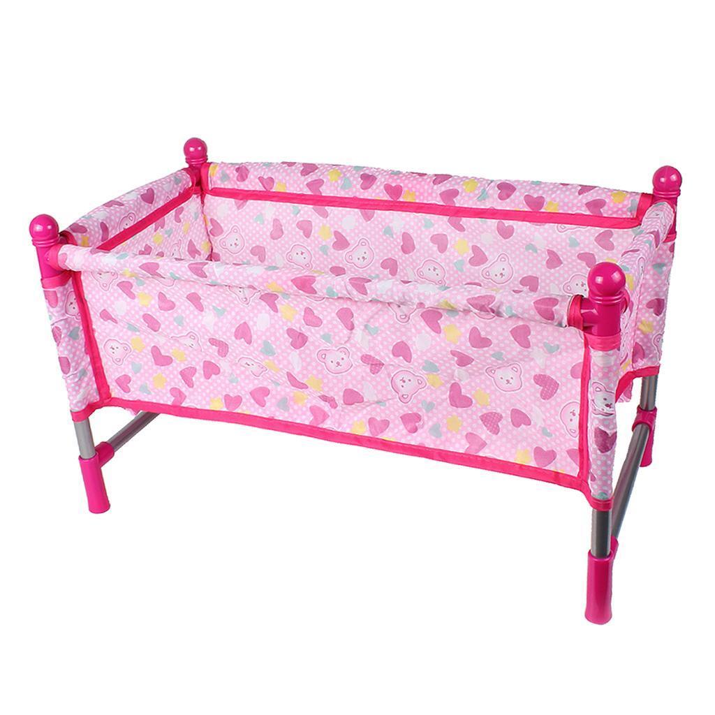 1Set Reborn Doll Bed Baby Toddler Crib Baby Doll Bed Play House