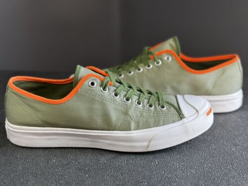 Converse Jack Purcell Low Athletic Casual Sneakers Green Men Sz 8 Women Sz 9.5 - Picture 1 of 7
