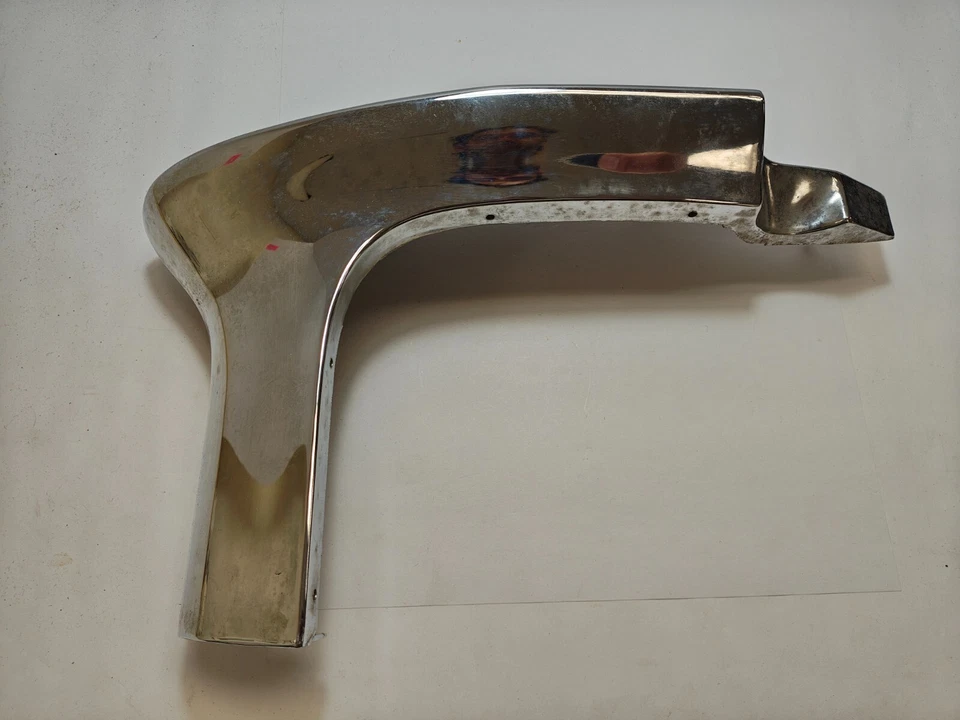 Dodge Polara Monaco 1969 extensión guardabarros delantero izquierdo cromo 2898395 nuevo en stock Foto 3 de 4