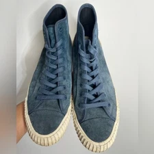 PF Flyers Center Hi Suede Blue Sneakers Size 10