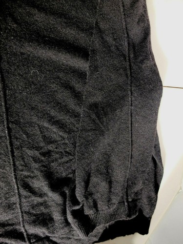 C. Cashmere womens 2 ply cashmere sweater sz M black boatneck 3/4 Kimono sleeves - Picture 6 of 12