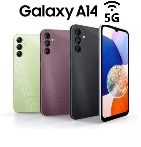 New Sealed Samsung Galaxy A14 Smartphone 5G Unlocked 128GB Dual Sim All  Colours