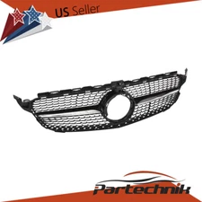 New Front Bumper Grille Grill w/camera Hole Fit For W205 C-CLASS 2019-2021