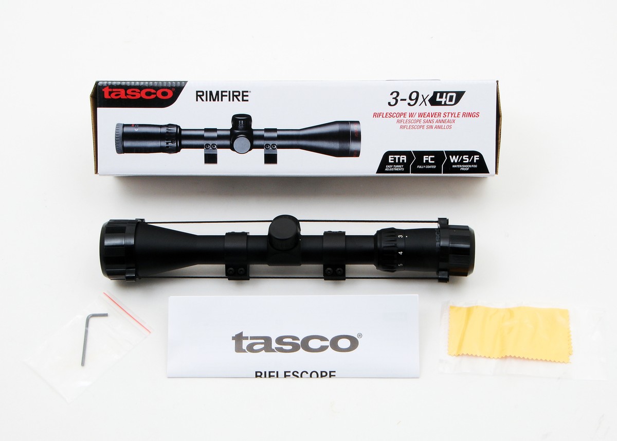 Tasco TRF3940 Black 3-9x 40mm Truplex 22 Cal Tactical Scope Tasco TRF3940 Black 3-9x 40mm Truplex 22 Cal Tactical Scope