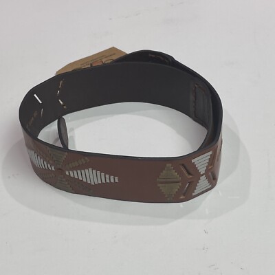Cuirum Barcelona Spain 100% Leather Designer Wide Belt Hand  display picture 1