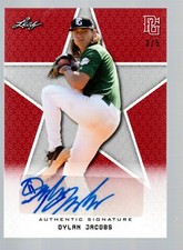 2020 Leaf Perfect Game National Showcase Auto Red #BADJ1 Dylan Jacobs 3/5
