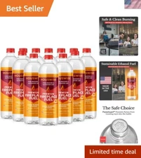 Bio Ethanol Fireplace Fuel 12 x 1 Liter - Bioethanol Fuel Tabletop Fire Pit, ...