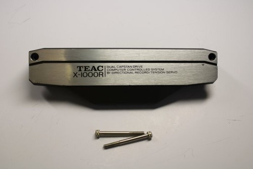TEAC X-1000R HEAD COVER GUARD FACIA TRIM PANEL HEADCOVER SILVER