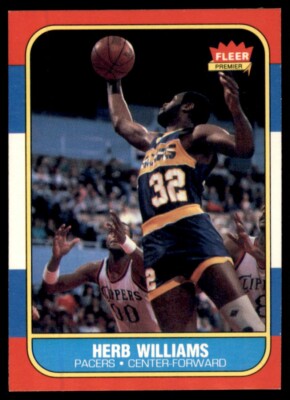 1986-87 Fleer Herb Williams RC Indiana Pacers #125