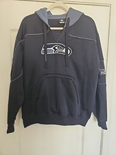 SEATTLE SEAHAWKS NFL TEAM APPAREL MEDIUM HIGH QUALITY HOODIE SWEATSHIRT EXCELL.