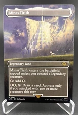 Minas Tirith (Borderless, Regular, #341, NM) Universes Beyond: Lord of the Rings